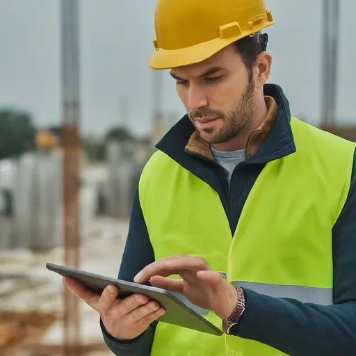 Field technician collecting structured job data with FormConnect